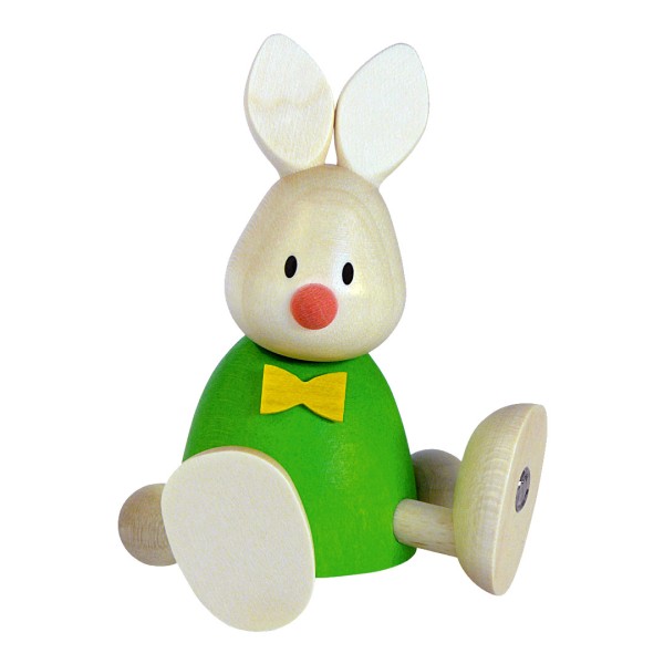 Hase Max sitzend - Hobler Holzfigur - Osterdekoration