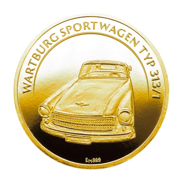 Sonderprägung Feingold - Wartburg Edition - Sportwagen Typ 313/1