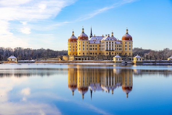 Wandbild Moritzburg - Schloss Moritzburg im Winter (Motiv DMMOR05)