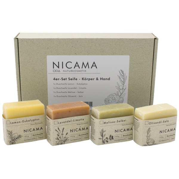 NICAMA 4er-Set Seife
