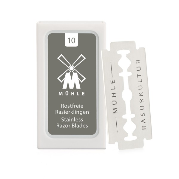 MÜHLE Rasurkultur - Rasierklingen für Rasierhobel - 10er Pack