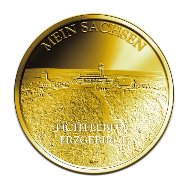 Sonderprägung Feingold - Mein Sachsen - Erzgebirge Fichtelberg - Motiv 5