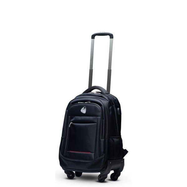 BLITZER Business-Rucksack mit Trolley-Funktion - 40 Liter - schwarz