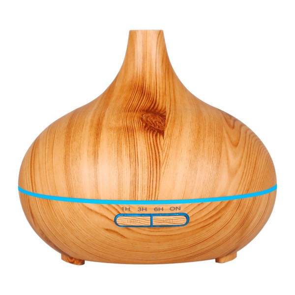 3-in-1 Aroma-Diffuser in Holzoptik mit LED