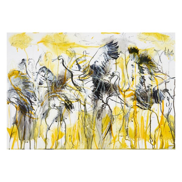 Elke Heber - Grus Grus I - Kraniche im Abflug