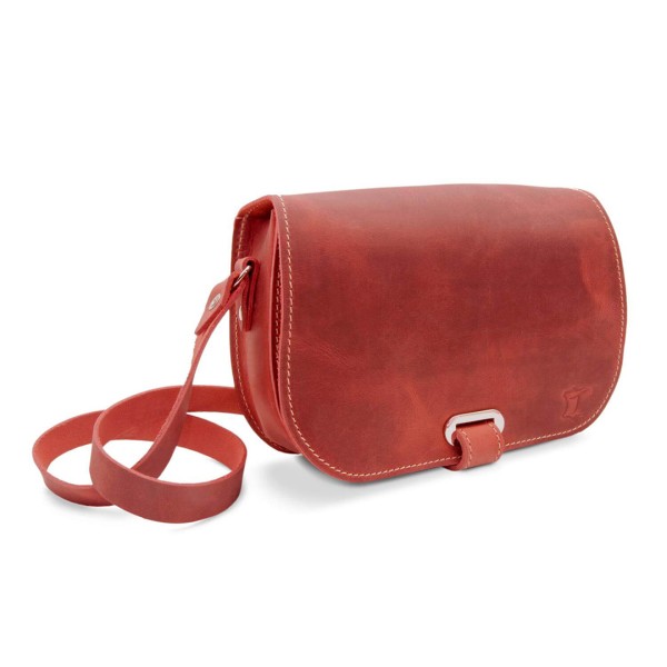 Handtasche "Marseille" rot antik - Vintage-Leder