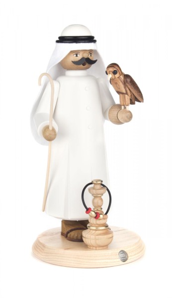 Räuchermann Araber mit Falke und Shisha