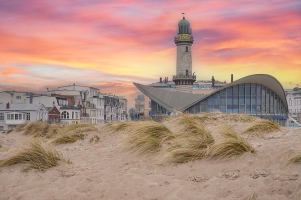 Wandbild Ostsee - Teepott Warnemünde (Motiv DMOS15)