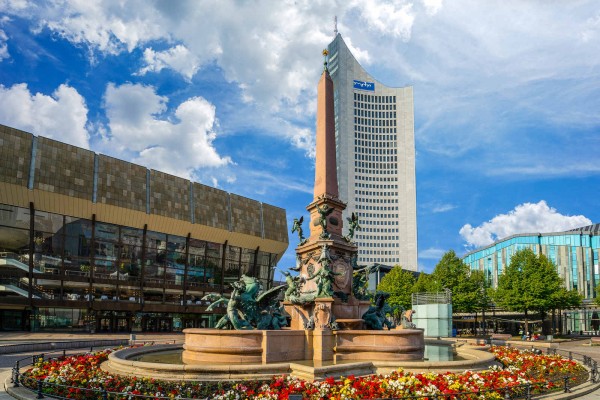 Wandbild Leipzig - Der Mendebrunnen (Motiv DML03)