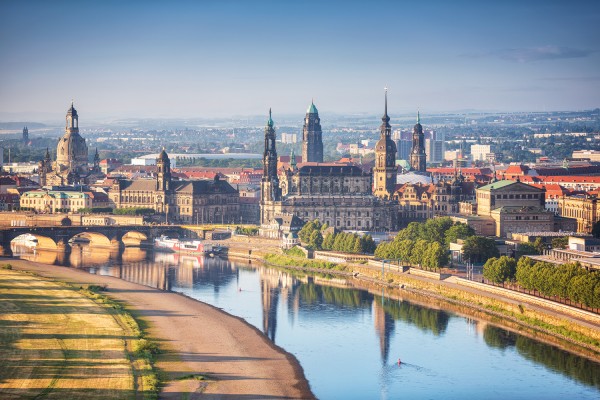 Wandbild Dresden - Altstadt im Morgen (Motiv 00688)