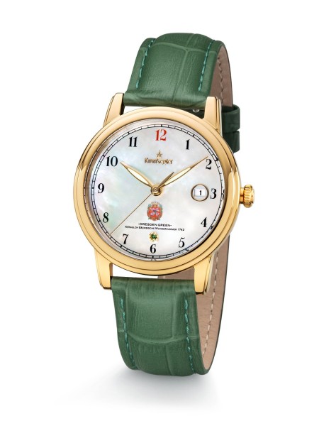 Dresden Green II - Gold / Perlmutt - Kronsegler Damen-Uhr