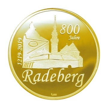 Sonderprägung Feingold - 800 Jahre Radeberg