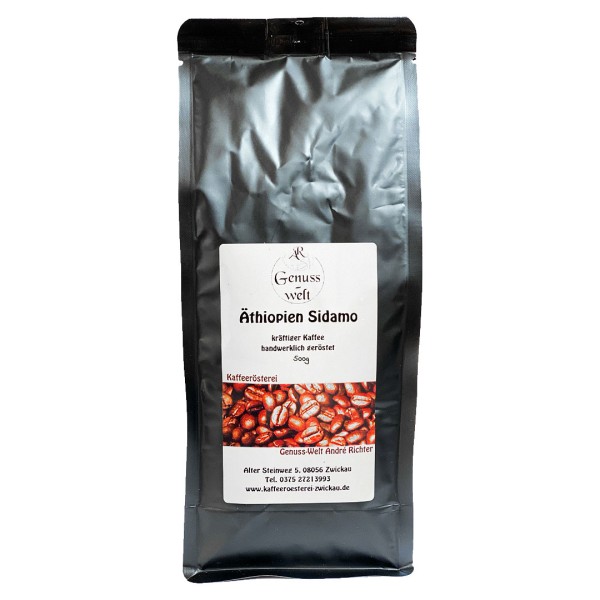 Kaffee Äthiopien Sidamo - 500g, gemahlen