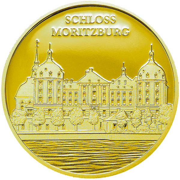 Sonderprägung Feingold Schloss Moritzburg - Einzelmotiv