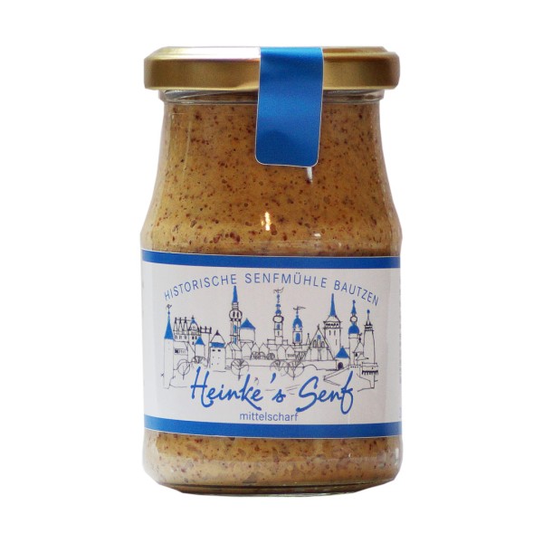 Hammermühle Bautzen  Heinke's Senf  Mittelscharf  200ml
