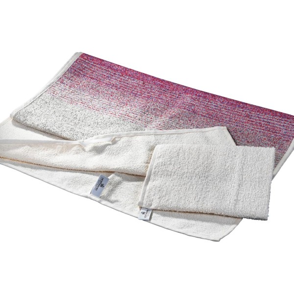 Liné Leinenfrotté Set - 2-Zonen-Massagetuch & Waschhandschuh