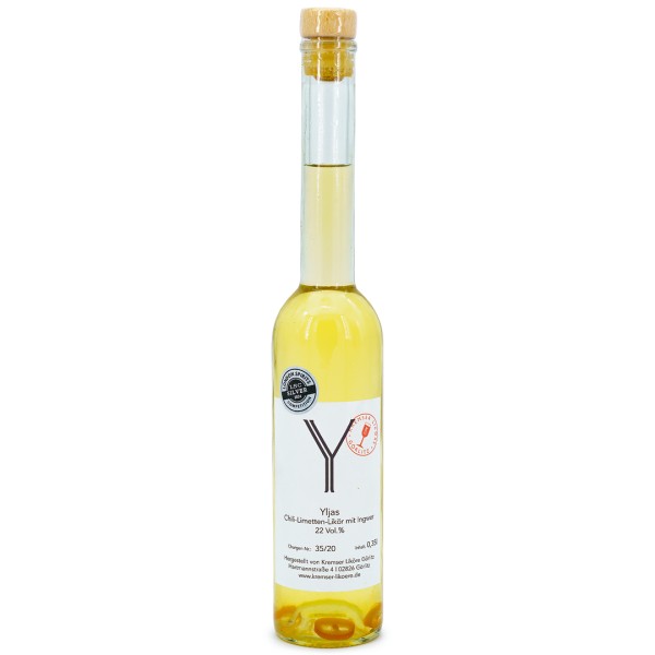 Kremser Ylias - Limetten-Ingwer-Chili-Likör