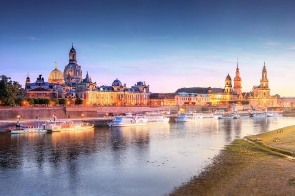 Wandbild Dresden - Skyline Panoramablick (Motiv 00545)