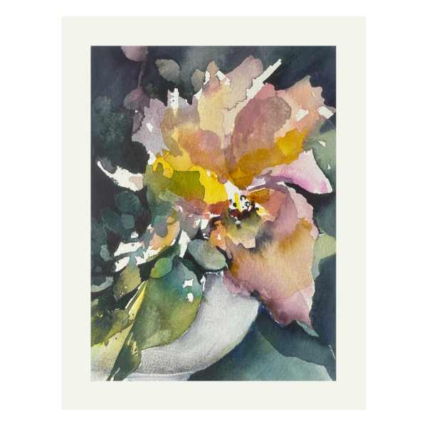 Aquarell - Pfingstrose