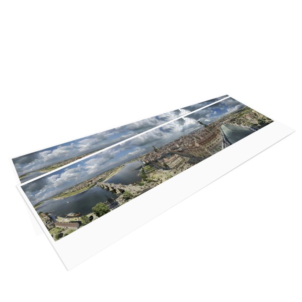 DRESDEN IM BAROCK – Panoramapostkarte