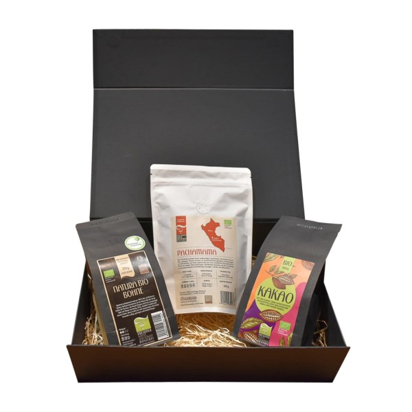 Kaffee trifft Kakao - 3 mal Bio-Trinkgenuss im Geschenk-Set