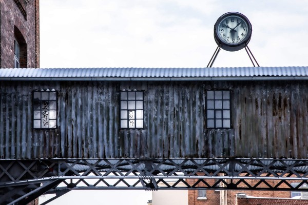 Wandbild Leipzig - Blick auf die Uhr der Baumwollspinnerei (Motiv PZ07)