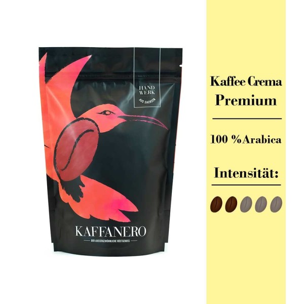 Kaffee Crema Gelb - Schwarzes Gold Premium - ganze Bohnen, 250g