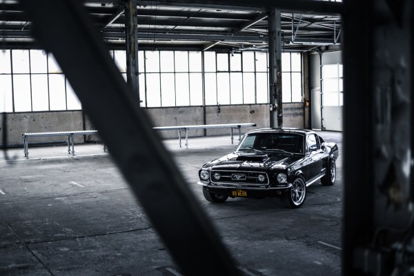 Wandbild 1967 Ford Mustang Fastback GT 390 (Motiv V8 01)