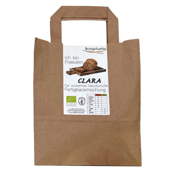 Fraeulein Clara - glutenfreie, vegane Bio-Brotbackmischung