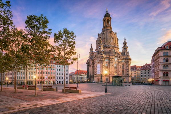 Wandbild Dresden - Herbststimmung auf dem Neumarkt (Motiv 00752)