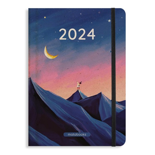 matabooks - A5 Kalender 2024 - Samaya M - Purple