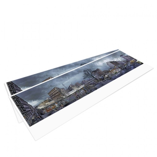 DIE MAUER  Panoramapostkarte