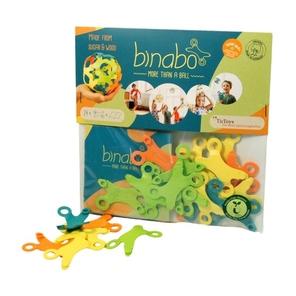 Binabo - Konstruktionsball - 24 Chips - 4 Farben